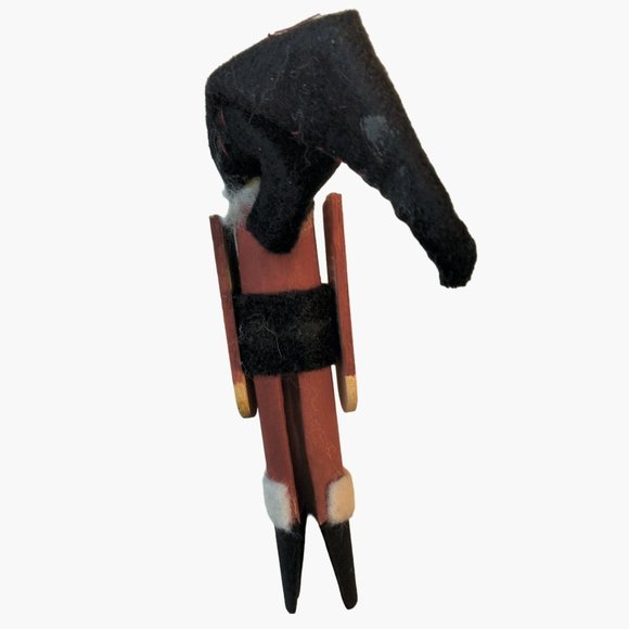 Clothespin Santa Claus Christmas Ornament - Picture 3 of 7